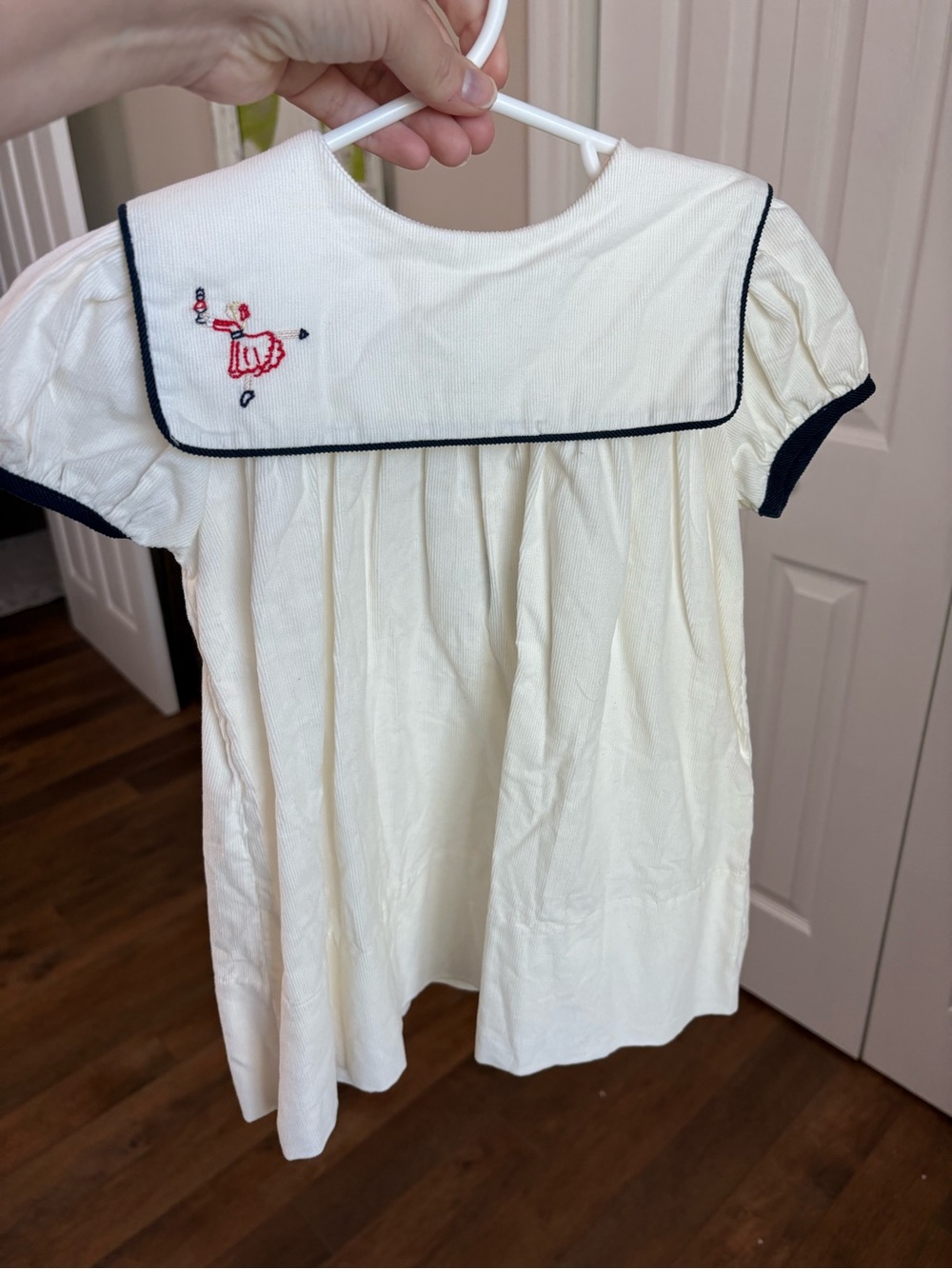 Lullaby Set Hope Chest Dress 18M White Navy Embroidered Girl